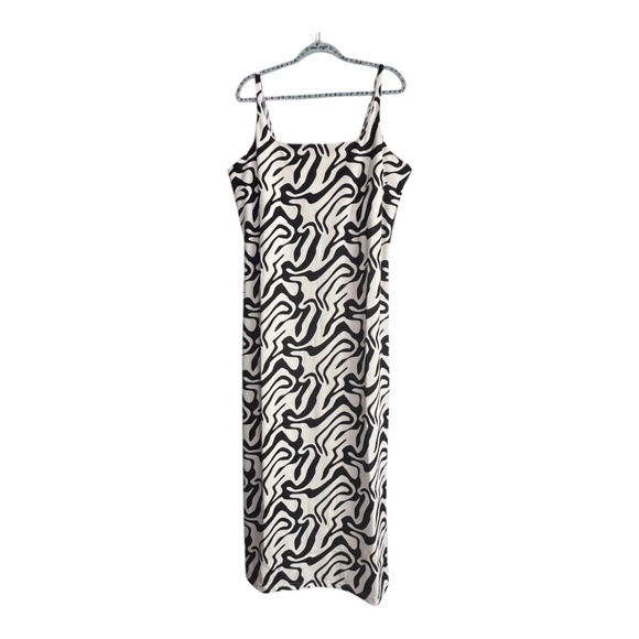 TEREA Cleo Bodycon Black & White Maxi Statement Dress Size XXL New with Tag - Picture 5 of 11